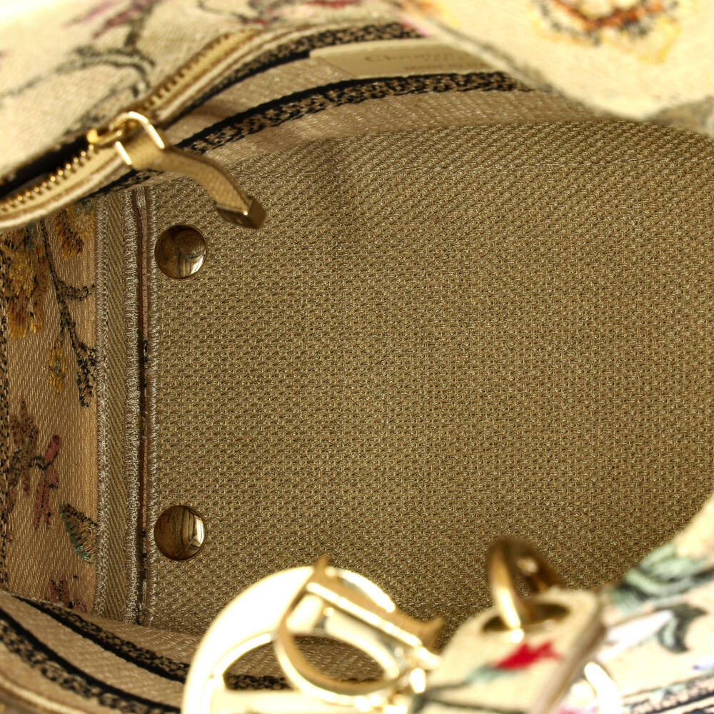 Christian Dior Medium Lady D-Lite Bag Embroidered Raffia - Picture 5 of 5